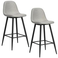 Pack 2 Pisos de Bar Charlton Gris