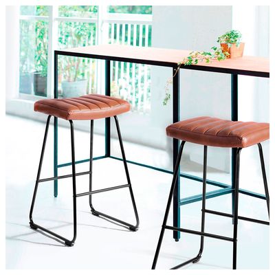 Imagen 2 del producto Pack de 2 Pisos de Bar Acolchados Taburetes Café