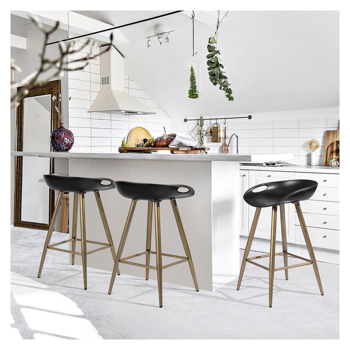 NOVAHUS - Pack 2 Pisos de Bar Wave Gris