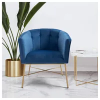 Poltrona Sitial Terciopelo Navona Azul