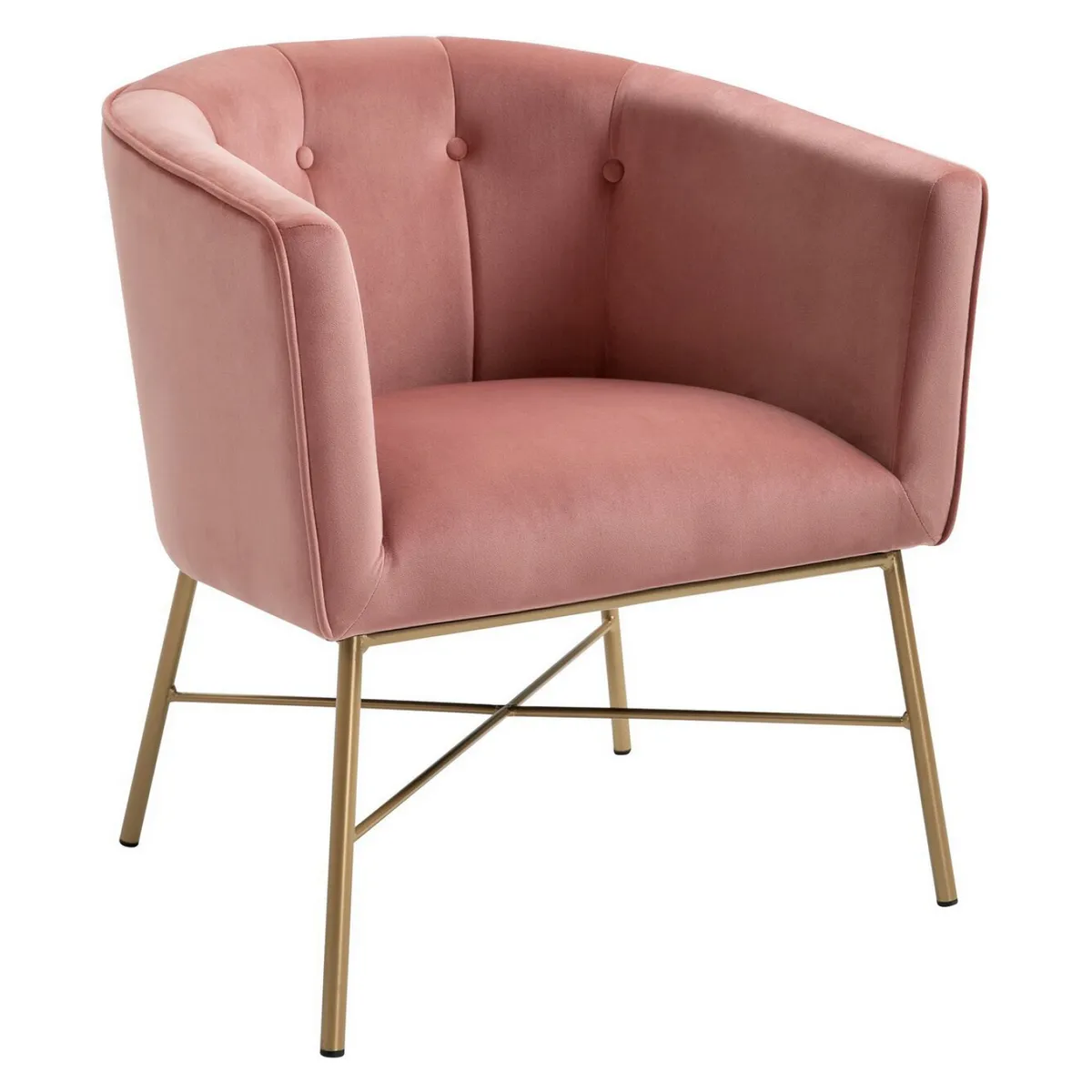 NOVAHUS - Poltrona Sitial Terciopelo Navona Rosa