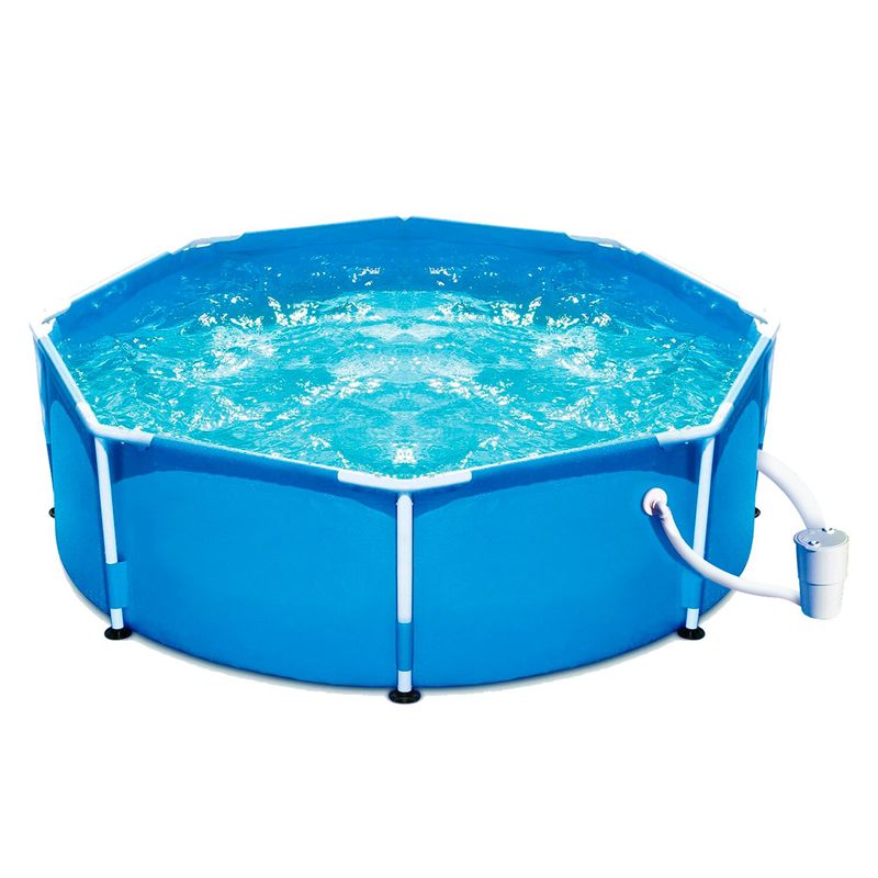 AVENLI - Piscina Redonda Filtro Estructura De Acero 6125L
