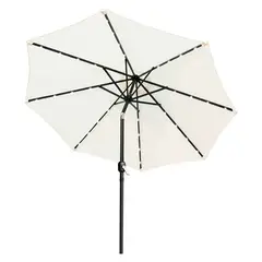 NOVAHUS - Sombrilla Quitasol Con Iluminación Solar Beige