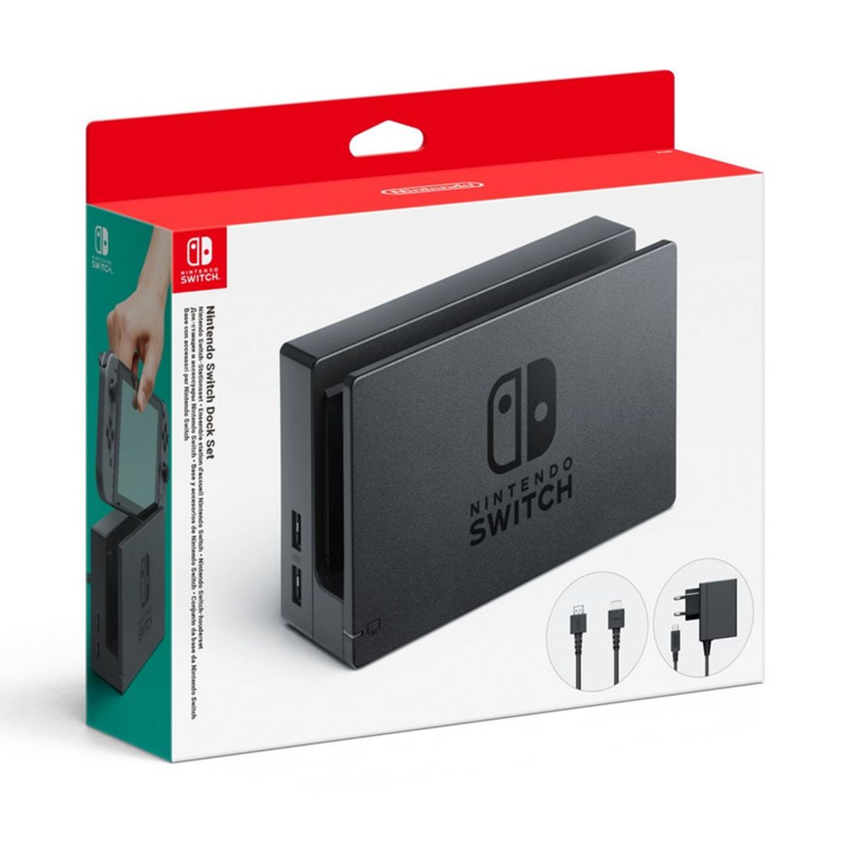 NINTENDO - DockSet Base adaptador de corriente y hdmi Switch Original