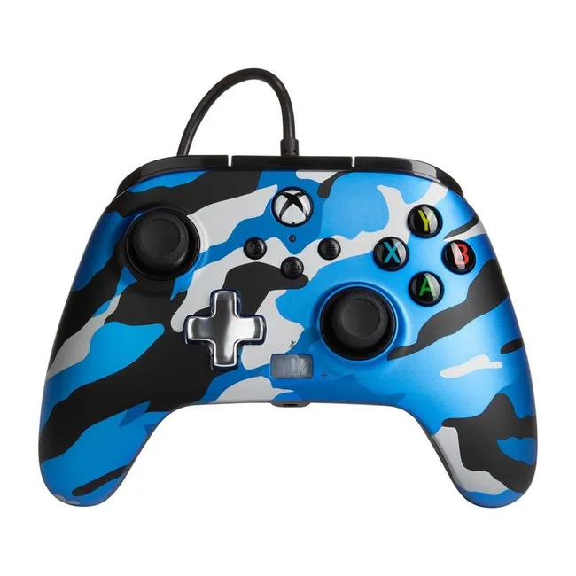 POWER A - Control Powera Enhanced Wired - Blue Camo Xbox Sxs