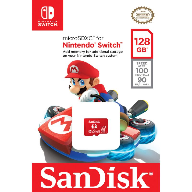 SANDISK - Tarjeta De Memoria Oficial 128 Gb - Nintendo Switch - Sniper