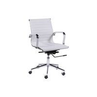 Silla ejecutiva escritorio Berlin Baja Blanca