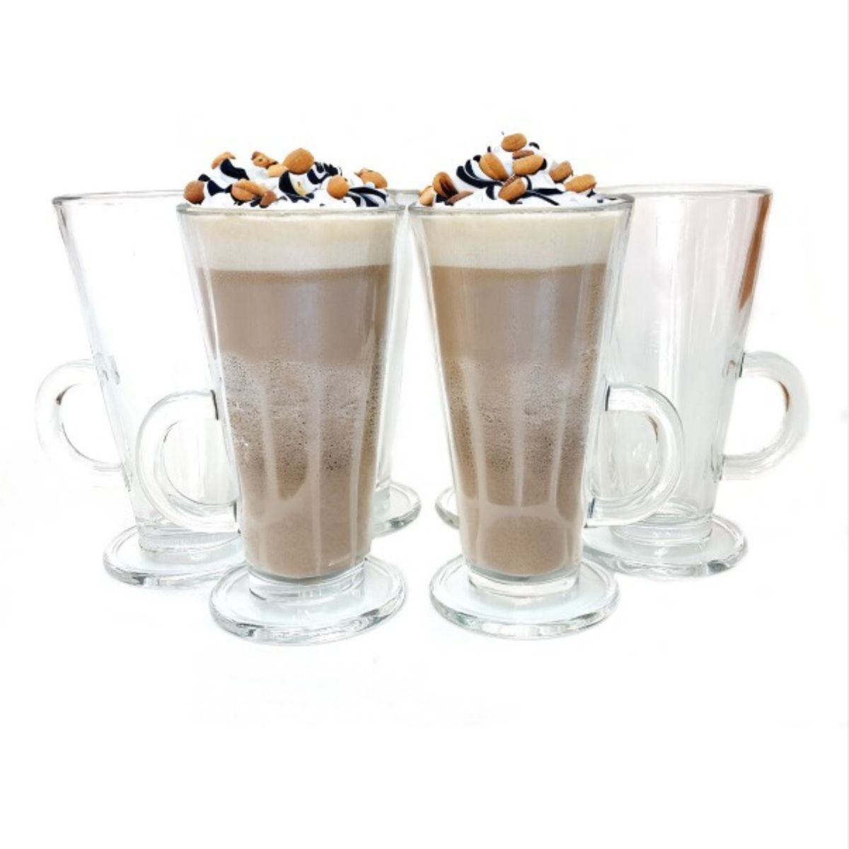 MOGA - Set De Tazas De Vidrio Para Café 6 Pzas