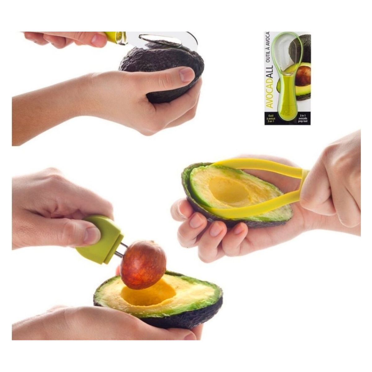 MOGA - Picador Cortador Palta 3 En 1