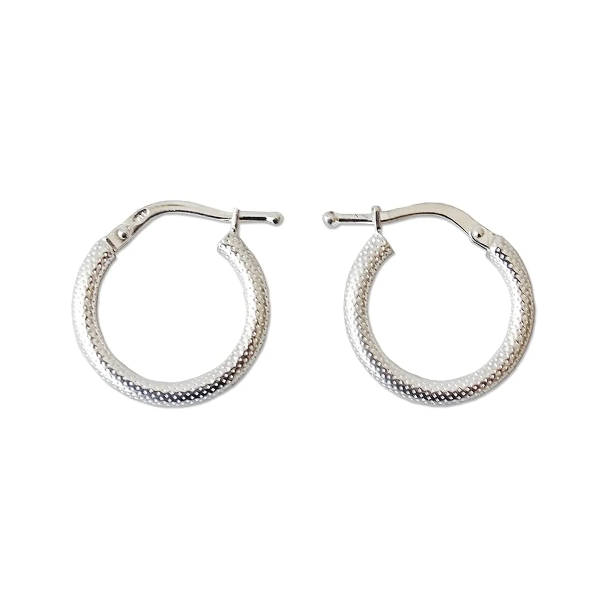 MABELITA - Argollas Satinadas 16 mm - Plata 925