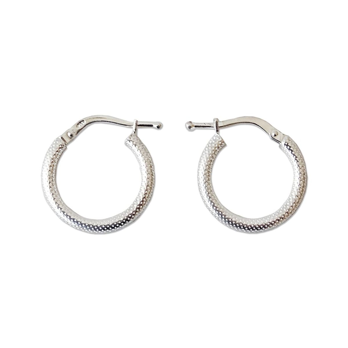 MABELITA - Argollas Satinadas 16 mm - Plata 925