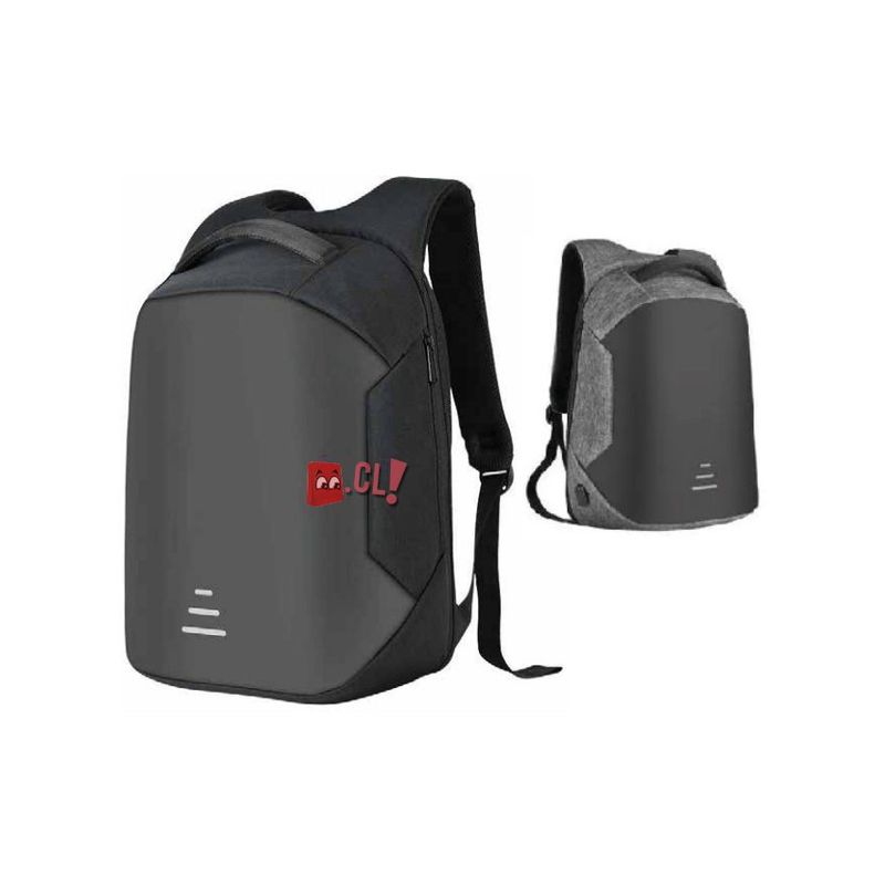 GENERICO - Mochila antirrobo impermeable usb Gris - puntostore
