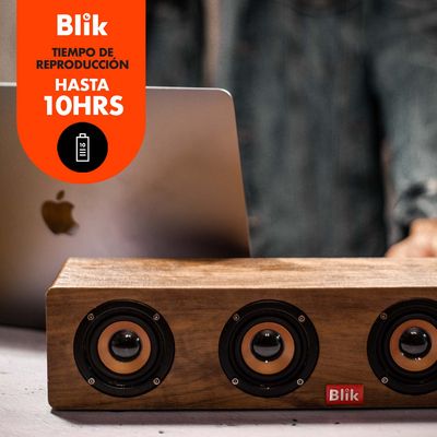 Imagen 2 del producto Parlante Bluetooth Portátil Rockwood Marrón 20W 10 Hrs Café