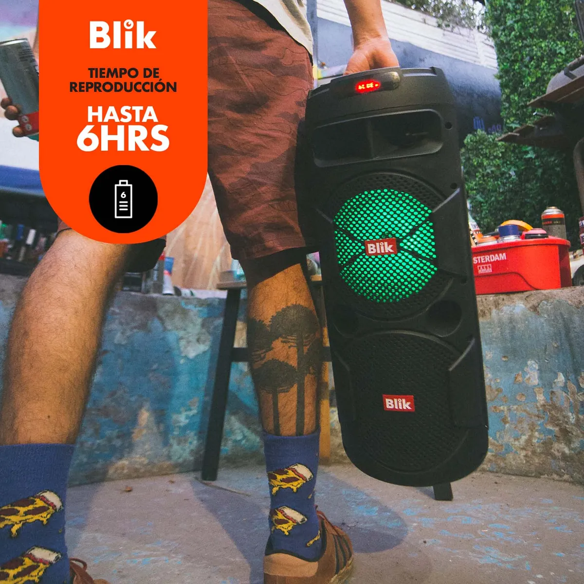 BLIK - Parlante Bluetooth Karaoke Con Microfono Blik Screamer3
