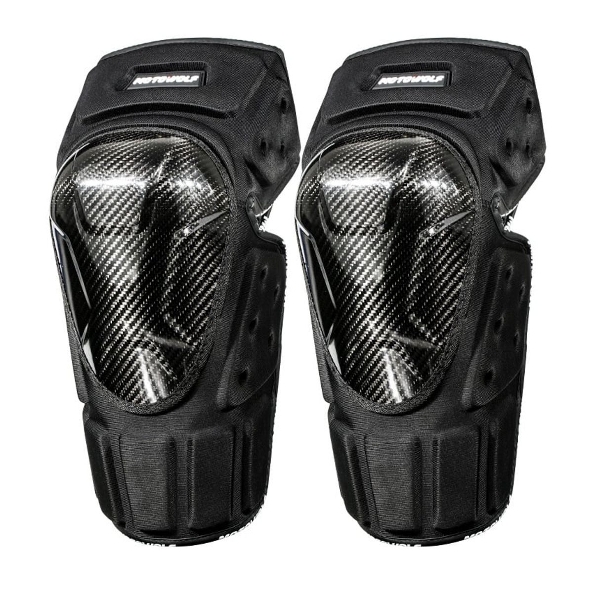 MOTOWOLF - Rodilleras para moto Fibra Carbono MotoWolf 1019