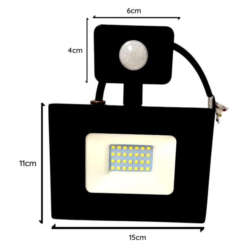WANT - Foco Proyector Led Exterior Sensor 30W Luz Cálida