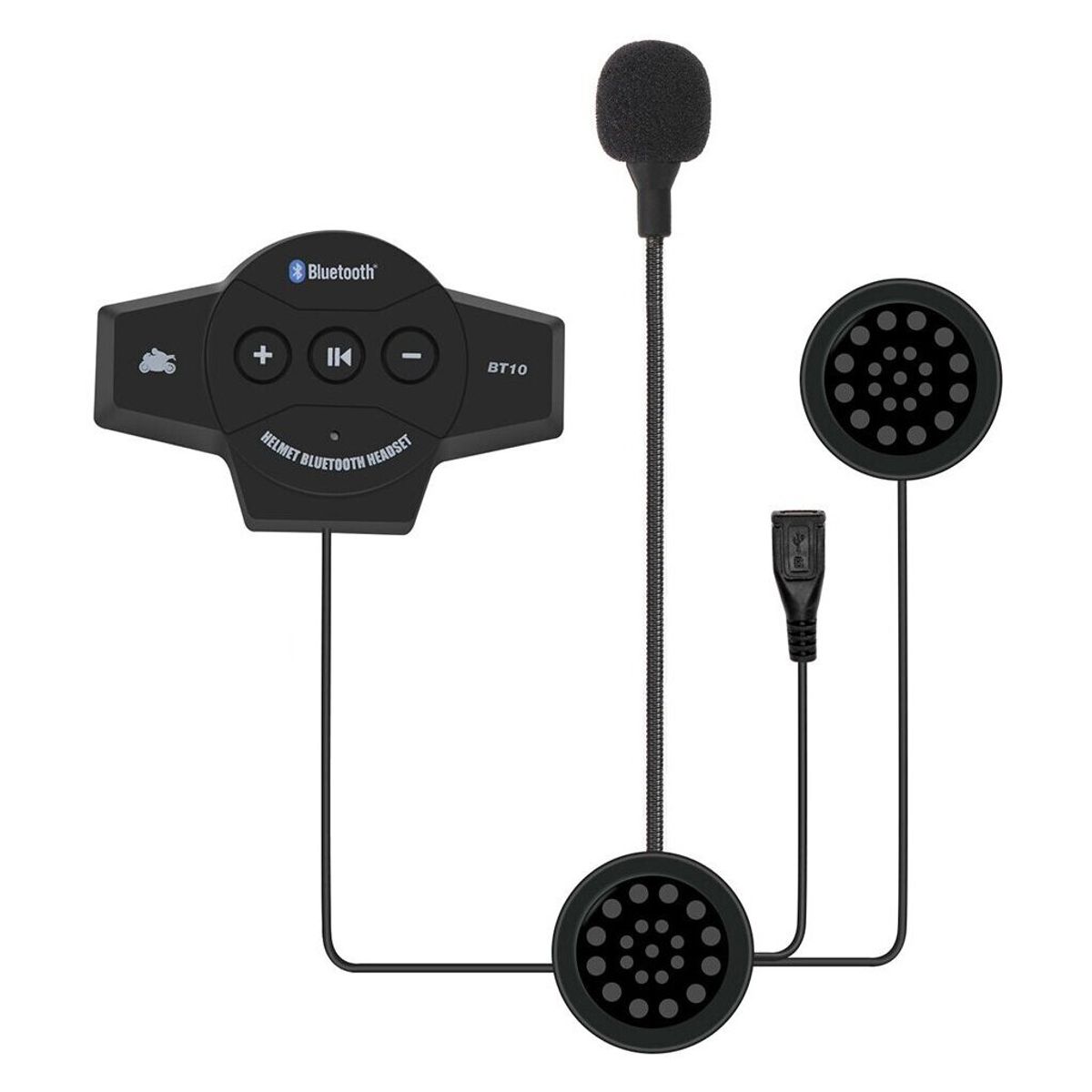 CASTLETEC - Audífonos Manos Libres Para Casco De Moto Bt10