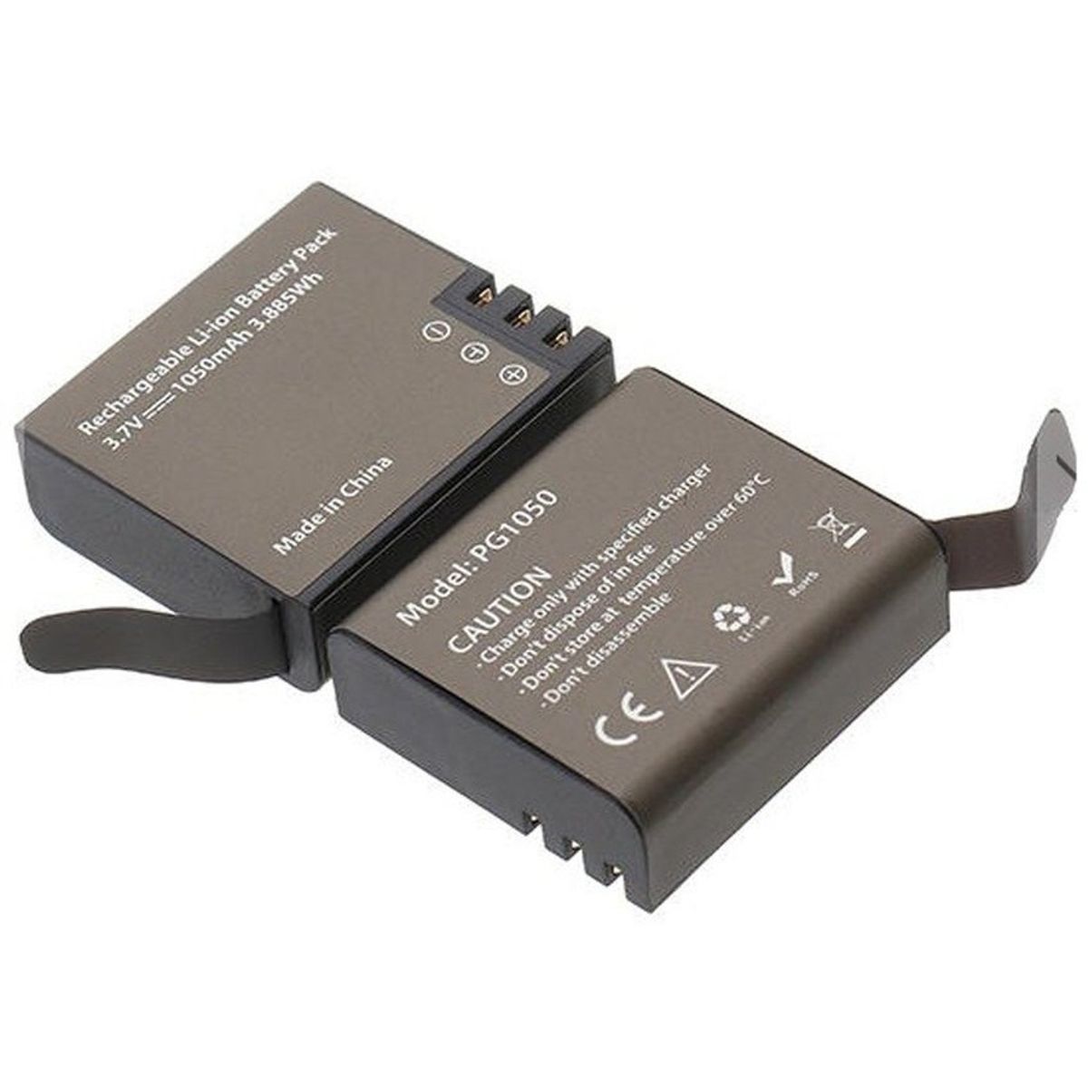 GENERICO - Pg1050 batería de litio 1050mah para cámara deportiva