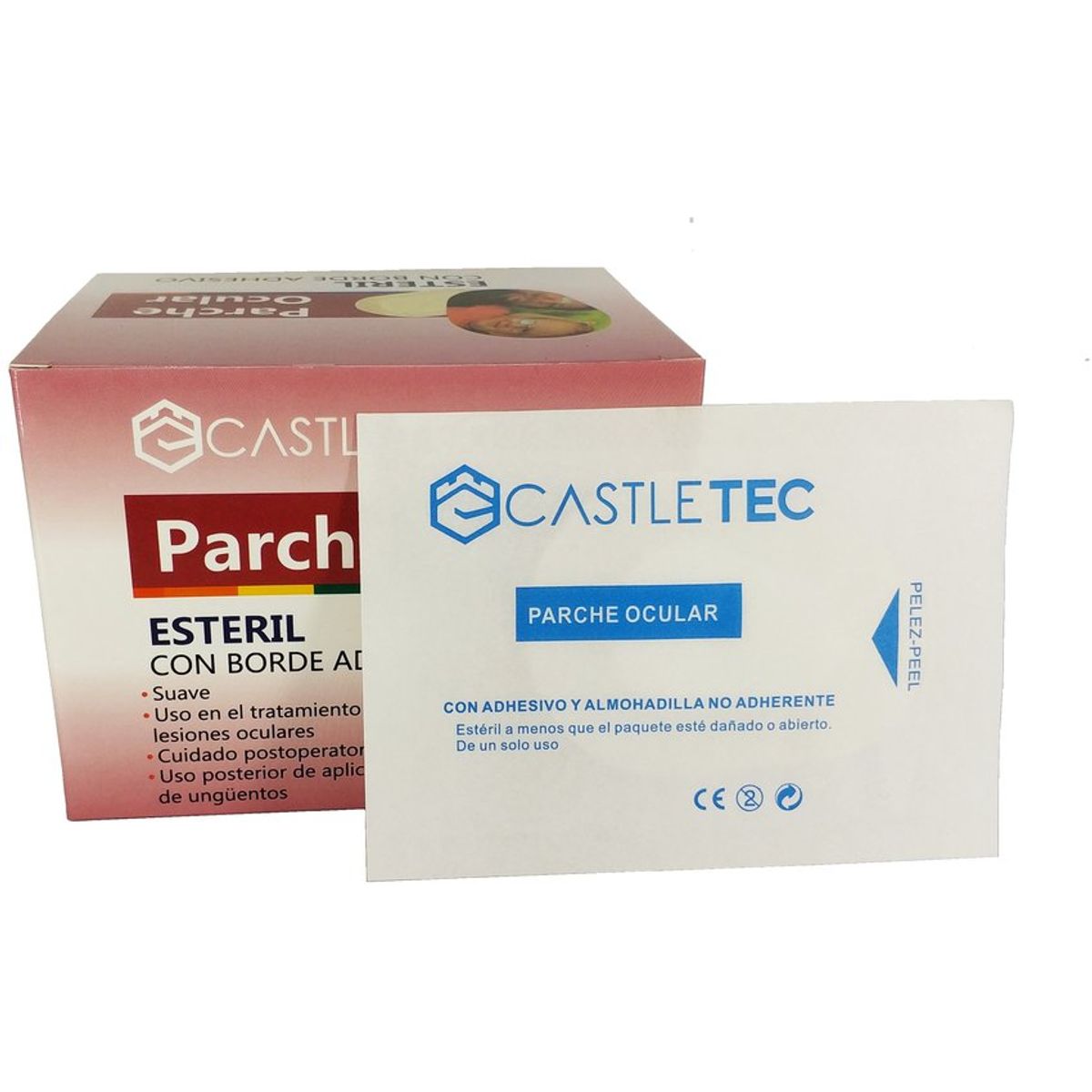 GENERICO - Parche ocular caja 50 unidades, color blanco