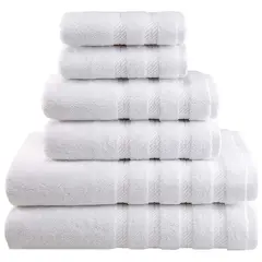 AMERICAN SOFT LINEN - Set De 6 Toallas Edison 100% Algodón Turco