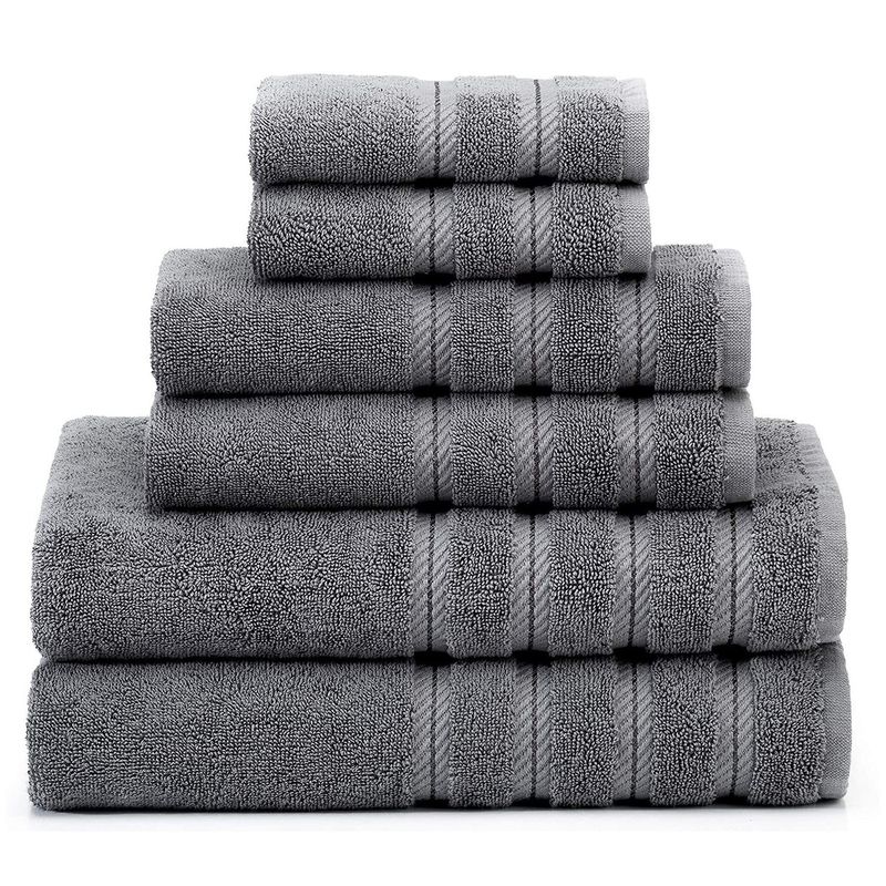 AMERICAN SOFT LINEN - Set De 6 Toallas Edison 100% Algodón Turco
