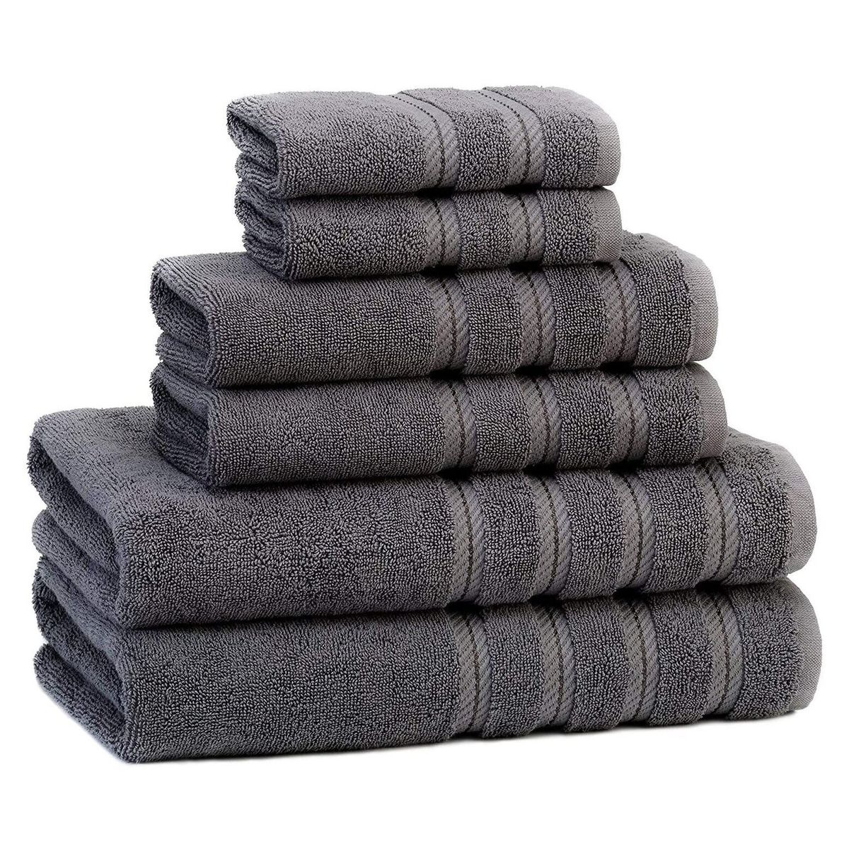 AMERICAN SOFT LINEN - Set De 6 Toallas Edison 100% Algodón Turco