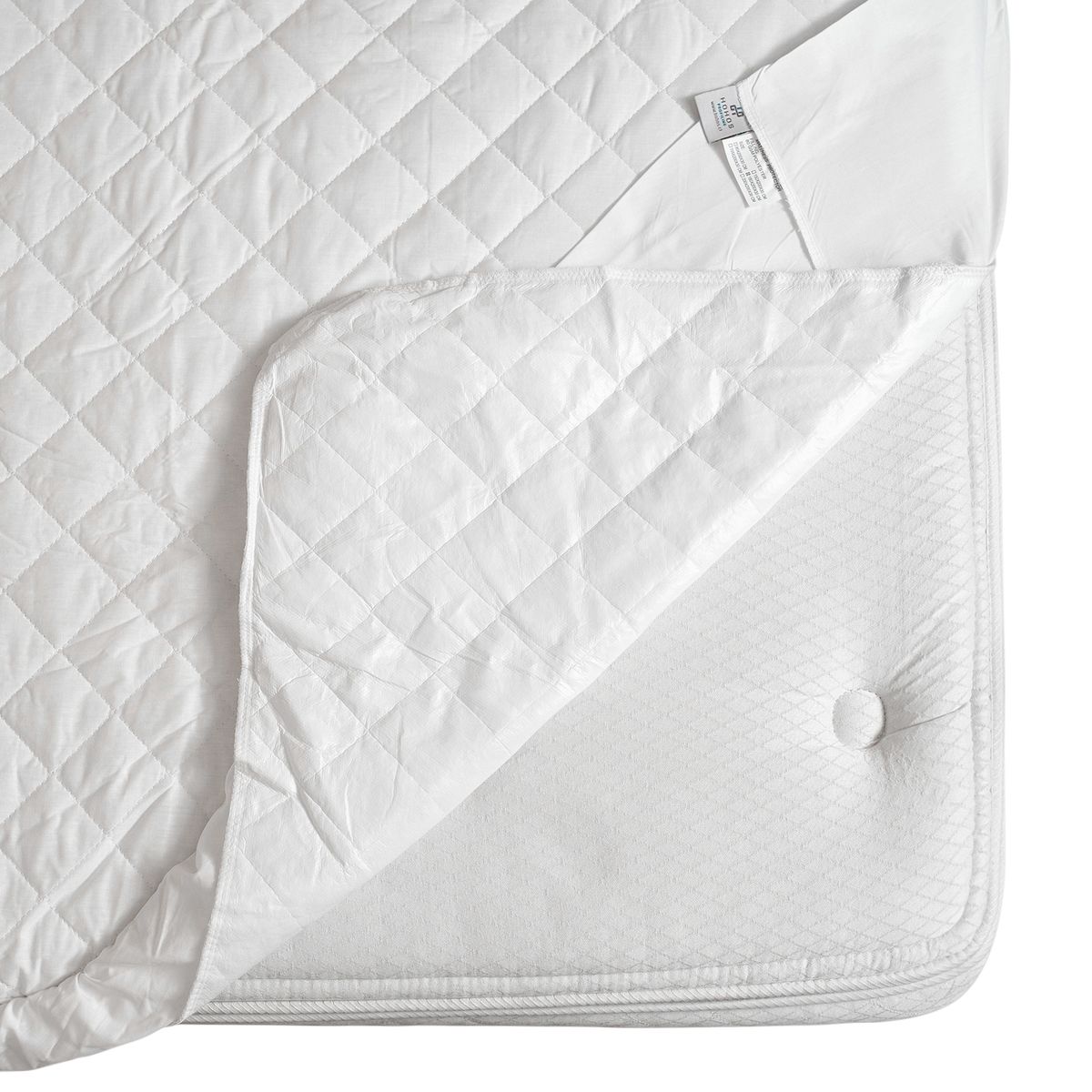 HOHOS CASA - Protector de colchón 1,5 plaza acolchado e impermeable con fuelle