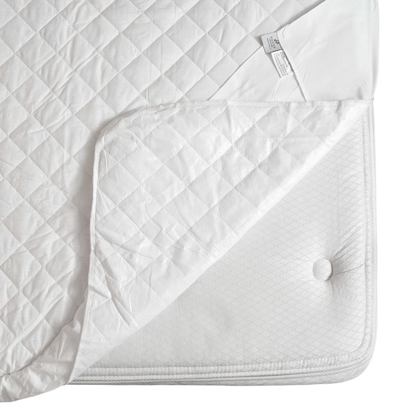 HOHOS CASA - Protector de colchón King acolchado e impermeable con fuelle