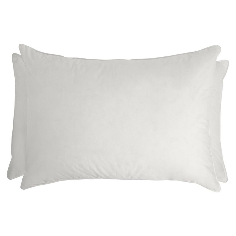 HOHOS CASA - Almohada Pluma Pecho de Pato 50x70cm, Tela 100% Algodón 233 Hilos