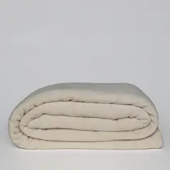HOHOS CASA - Set 2 frazadas 1 plaza polar microfibra color Camel
