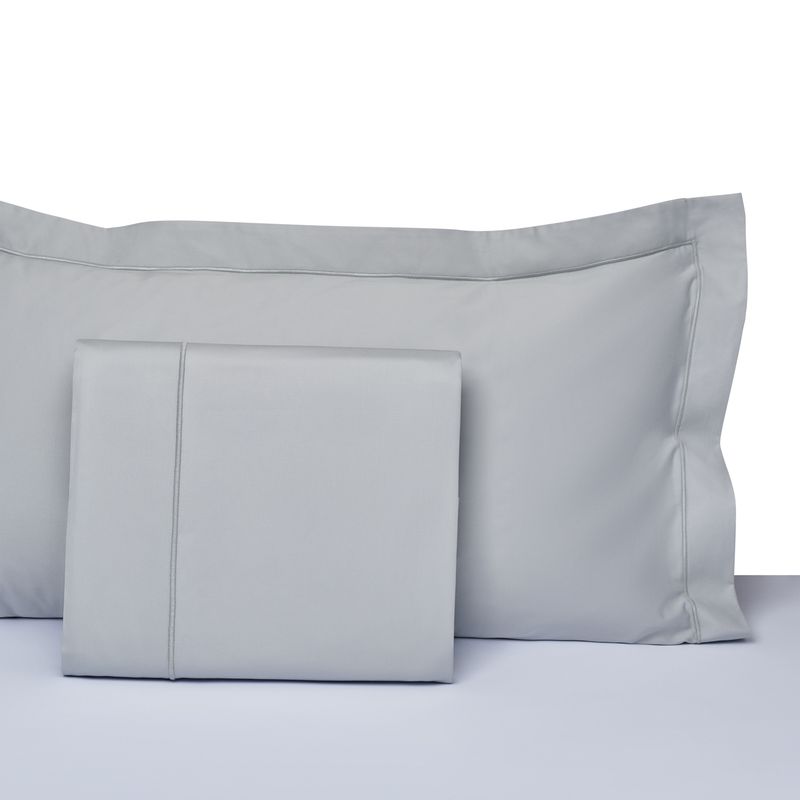 HOHOS CASA - Juego sábanas SK Premium Satén 380H 100 algodón color gris