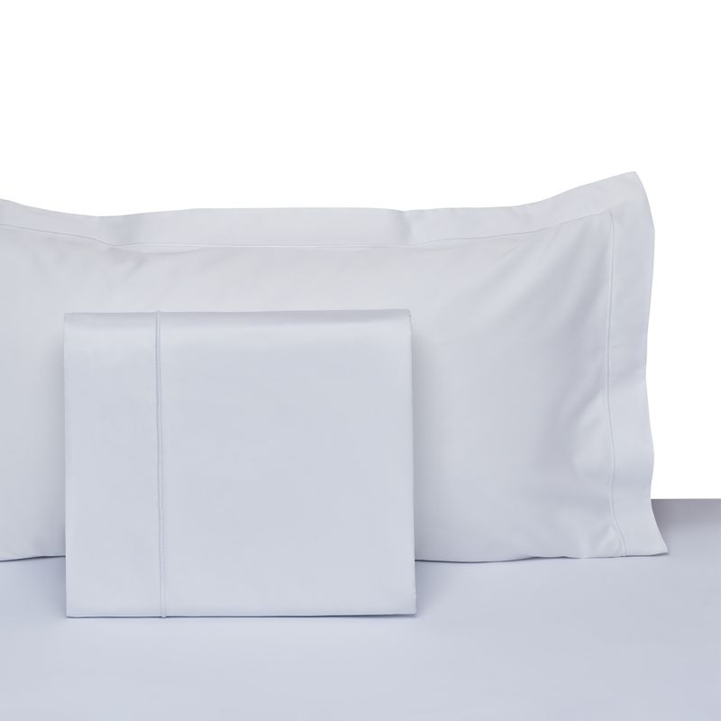 HOHOS CASA - Juego sábanas 2 plazas Premium Satén 380H, 100% algo, color blanco
