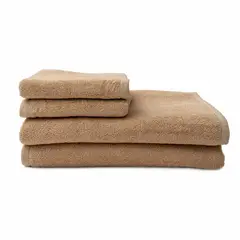 HOHOS CASA - Set 2 toallas mano y 2 toallones baño Kanika, 100% algodón, 600 gr.