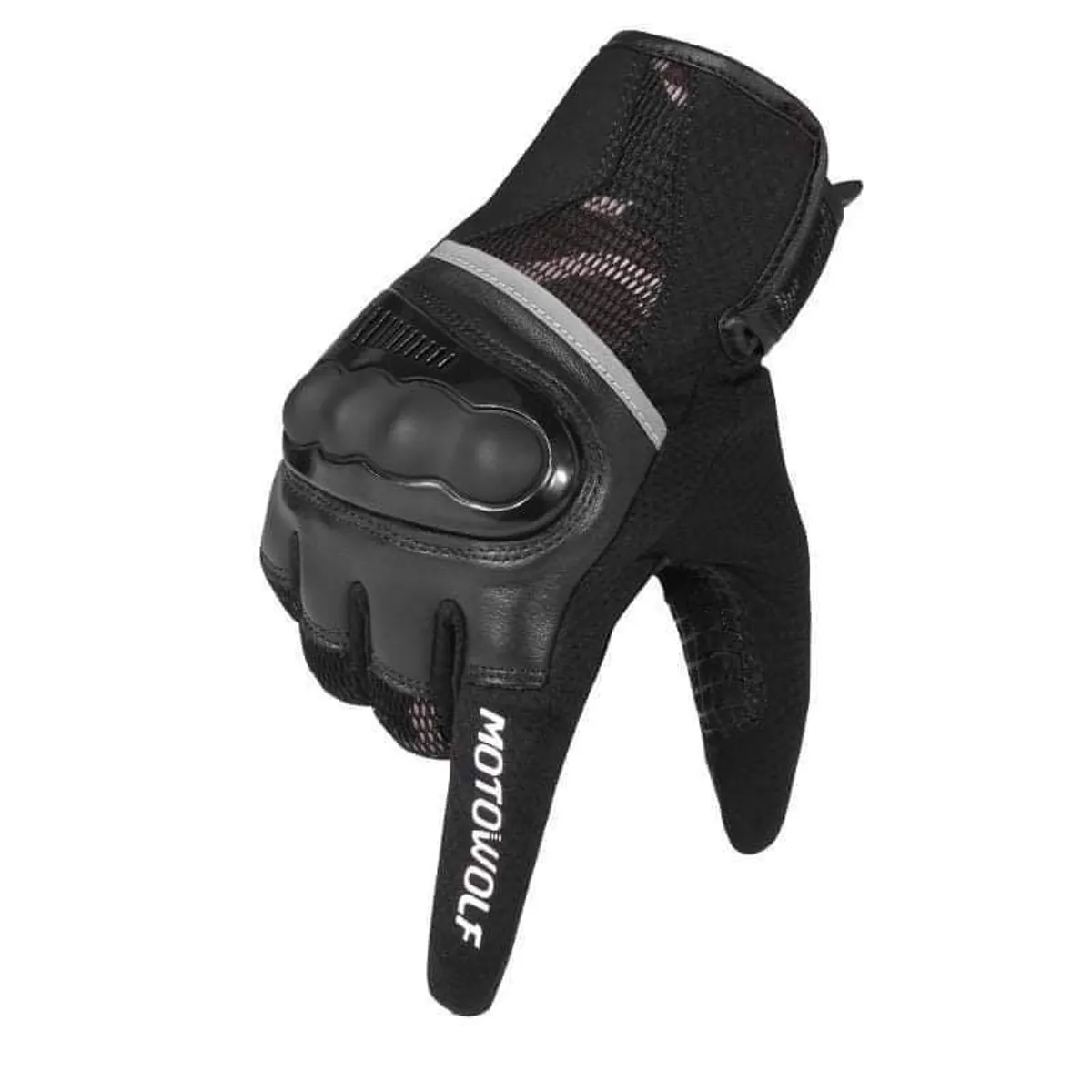 MOTOWOLF - Guantes para motociclismo Camuflaje Motowolf 0310