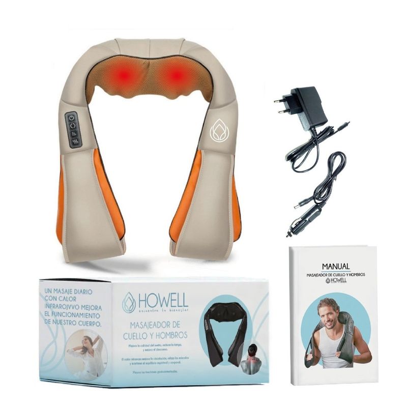 HOWELL - Masajeador profesional de cuello  hombros espalda spa