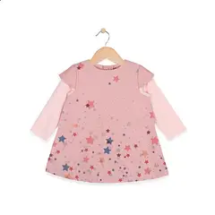 PILLIN - Vestido Bebé Algodón Invierno Niña Rosado