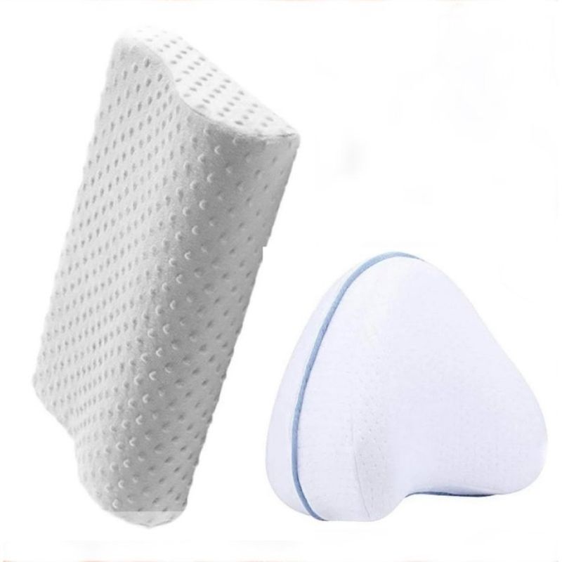 GENERICO - Pack almohada ortopédica y cojín piernas memory terapeuticas