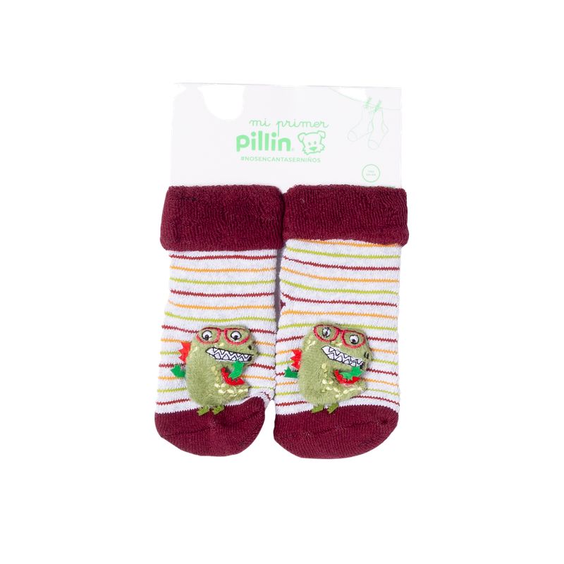 PILLIN - Calcetín Cascabel Bebé Niño Gris Claro Pillín PILLIN