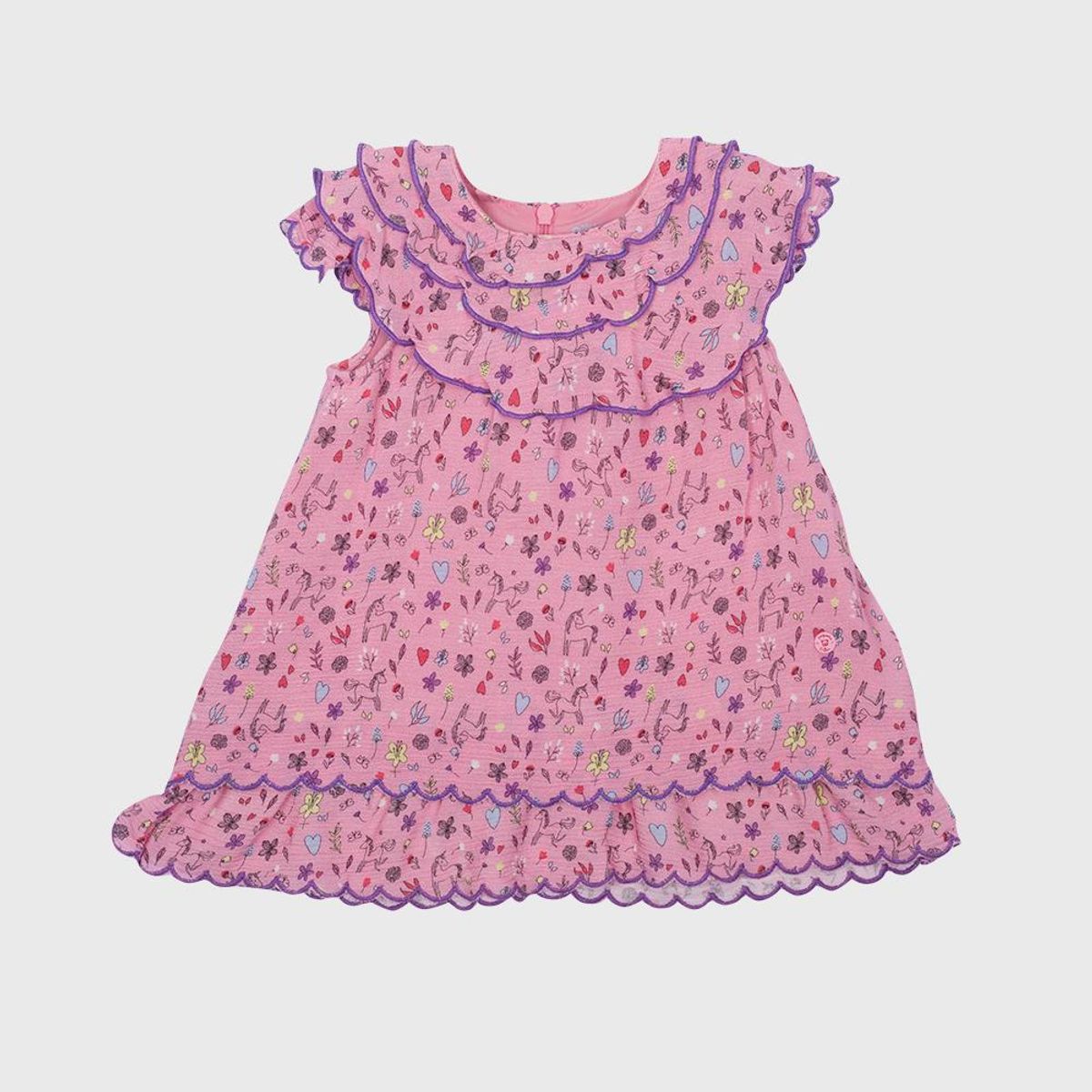 PILLIN - Vestido Bebé Niña Rosado Pillin PILLIN