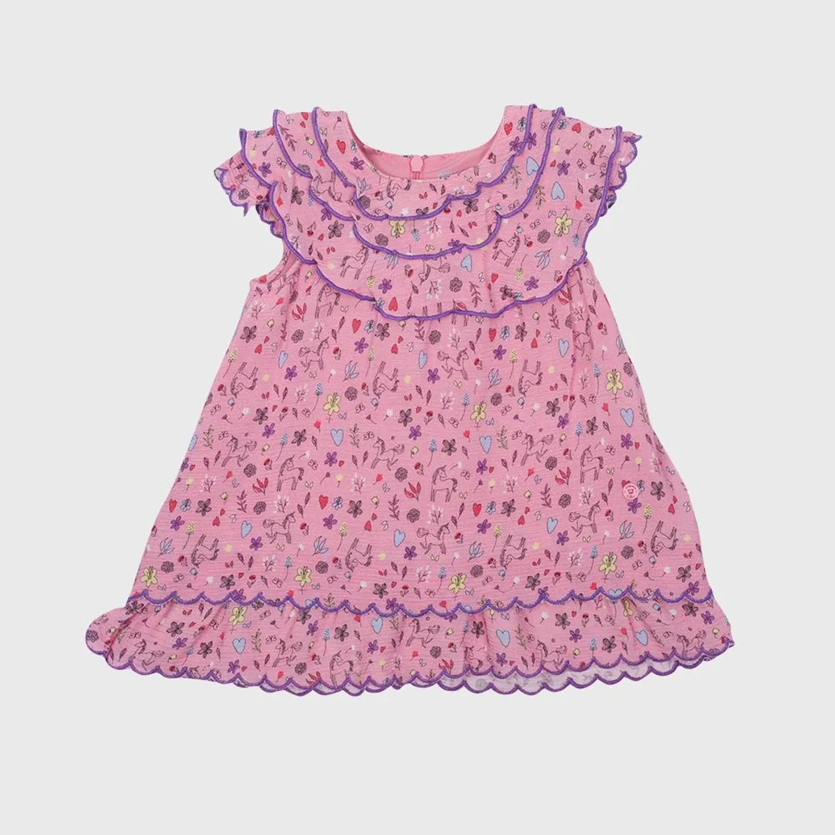 PILLIN - Vestido Bebé Niña Rosado Pillin PILLIN
