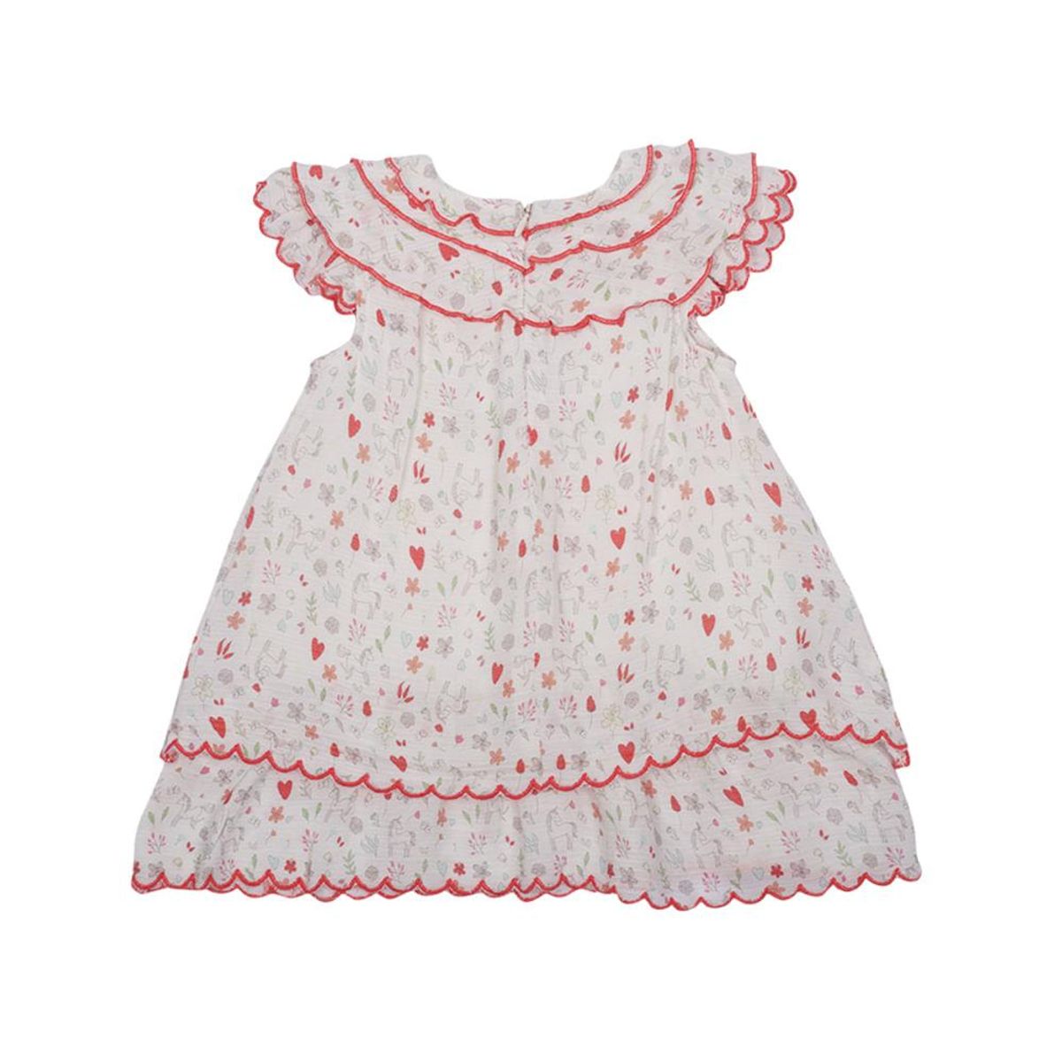 PILLIN - Vestido Verano Bebé Niña Blanco Pillin PILLIN