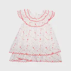 PILLIN - Vestido Verano Bebé Niña Blanco