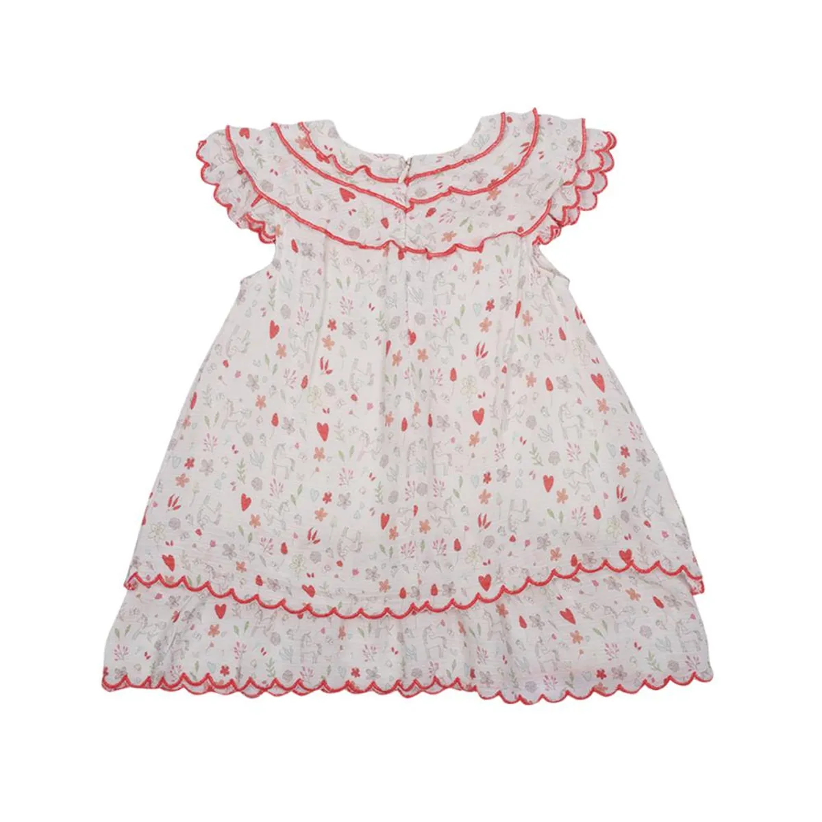 PILLIN - Vestido Verano Bebé Niña Blanco Pillin PILLIN