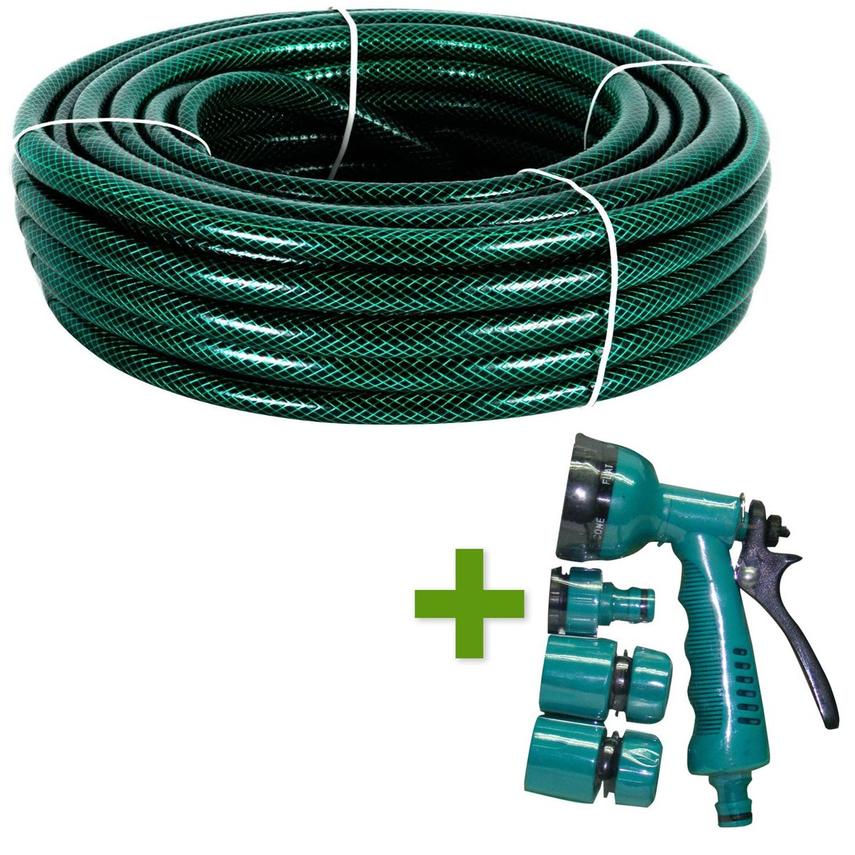 GREEN SEASON - Manguera Jardín 1/2  20mts + Pistola 6 Posición Green Season