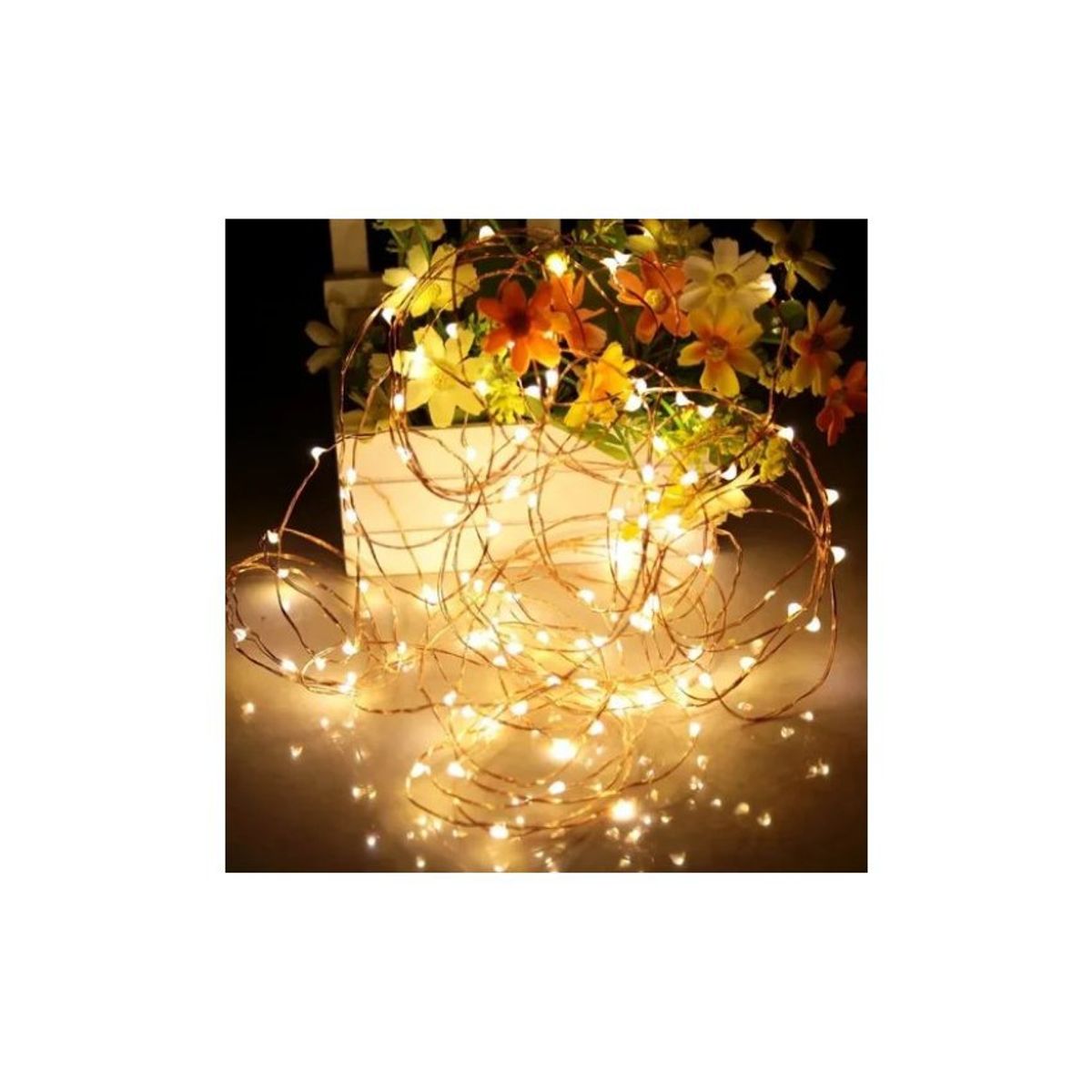 GENERICO - Luces hadas guirnalda 10 metros 50 mini led boda decoracion