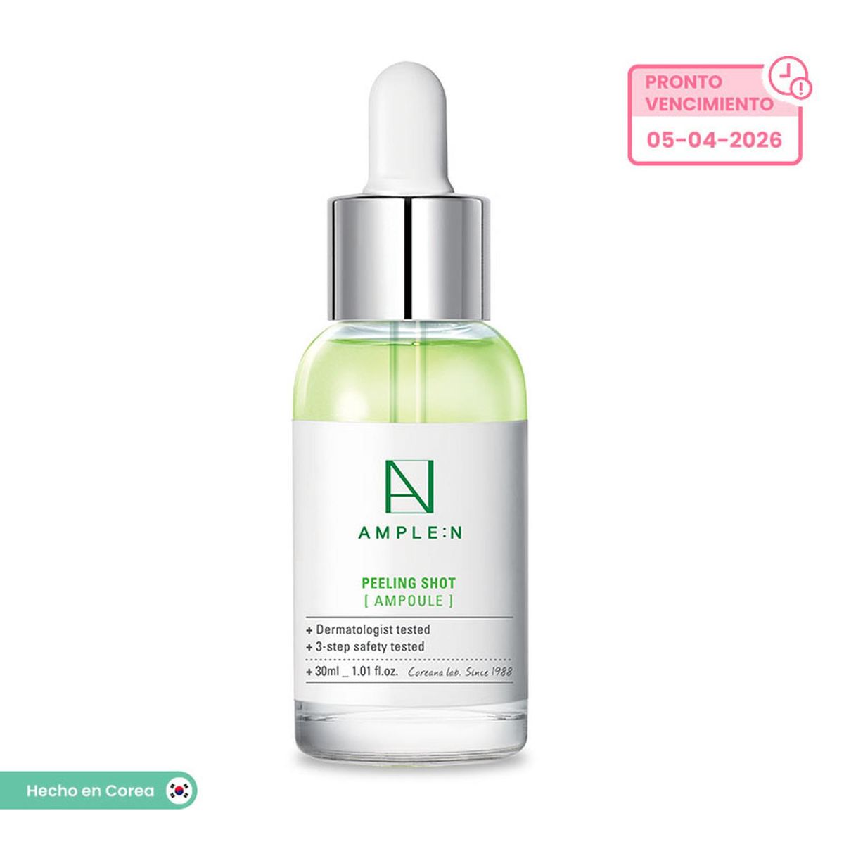 AMPLEN - Sérum Facial Exfoliante Peeling AMPLEN de AHA BHA PHA 30ml-