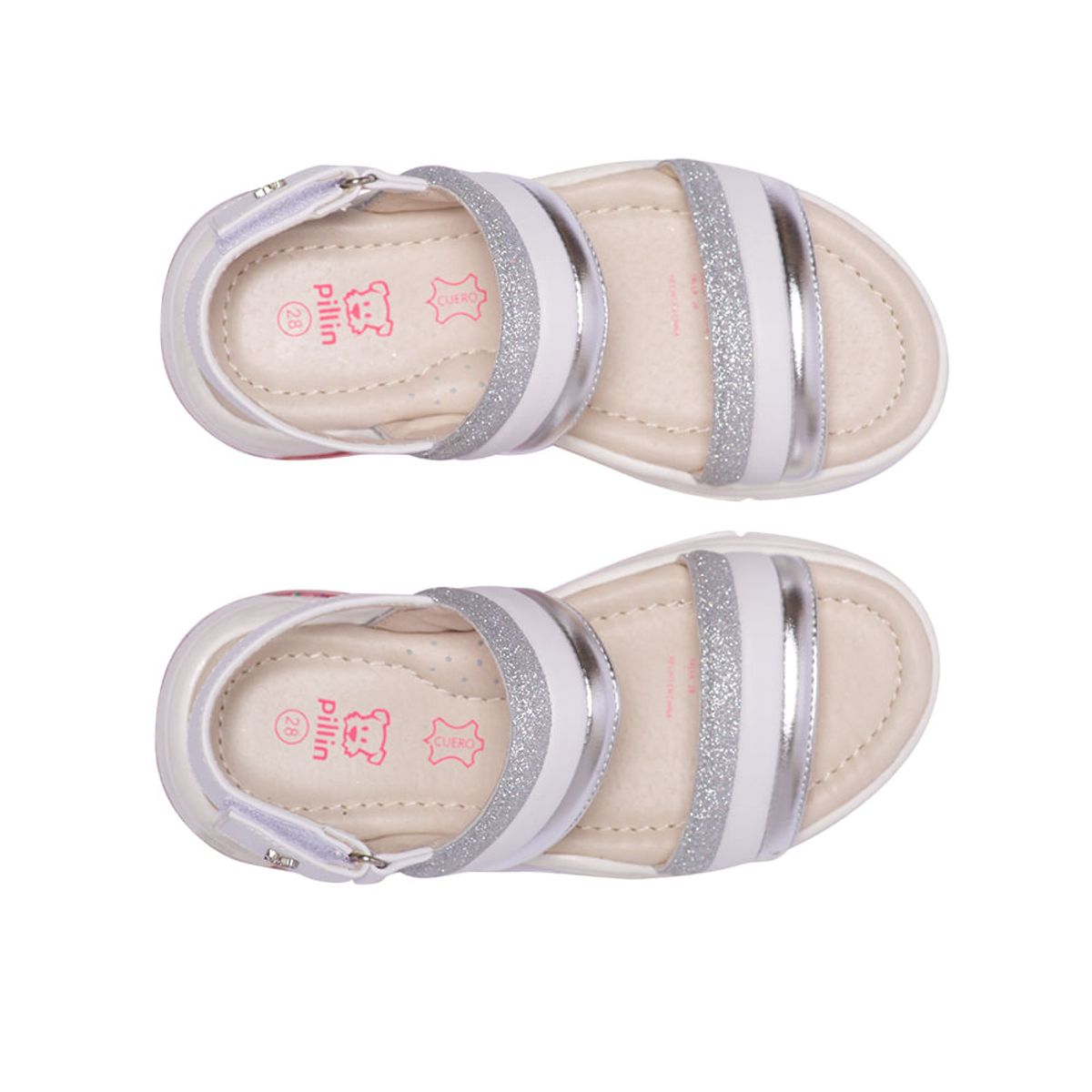 PILLIN - Sandalia Niña Plateado Pillin PILLIN