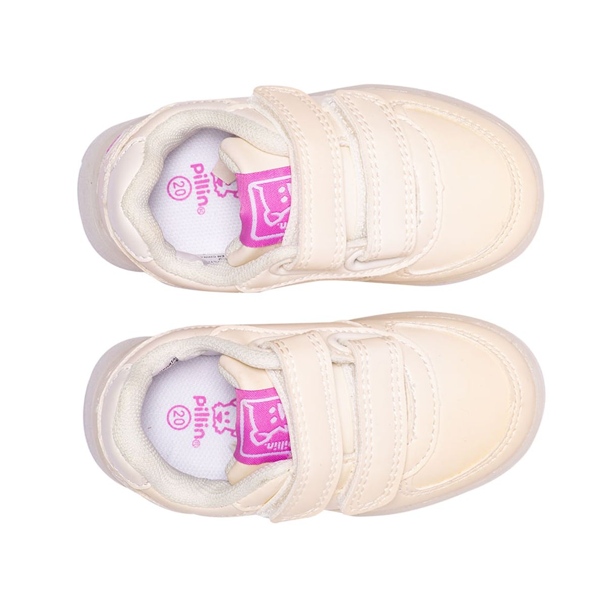 PILLIN - Zapatilla Luces Bebe Niña Blanco Pillin PILLIN