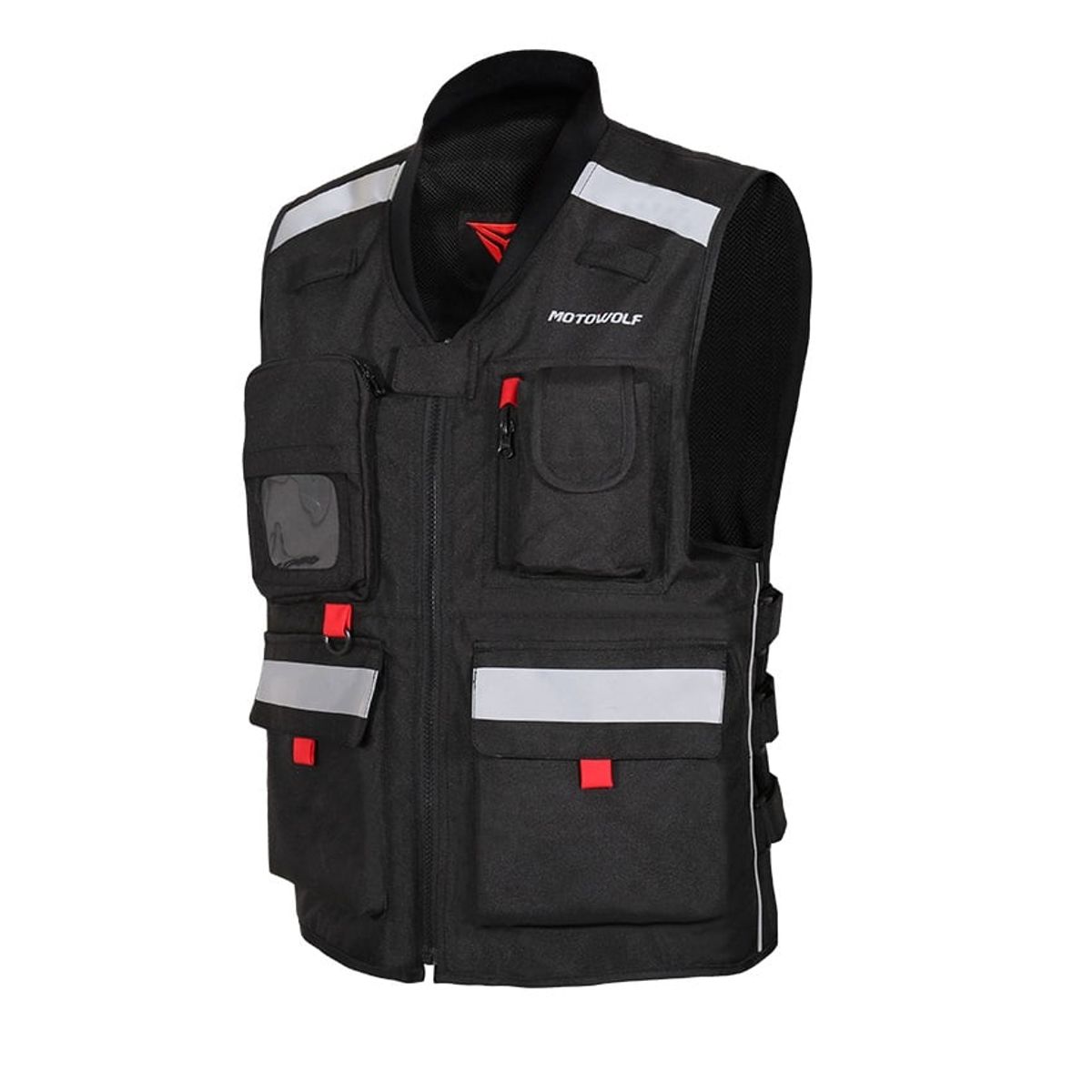 MOTOWOLF - Chaleco reflectante para motociclismo Oxford 600D Motowolf 0504
