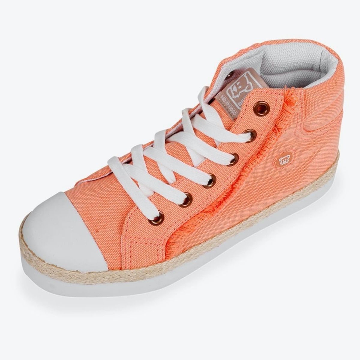 PILLIN - Zapatilla Algodón Verano Niña Naranja PILLIN